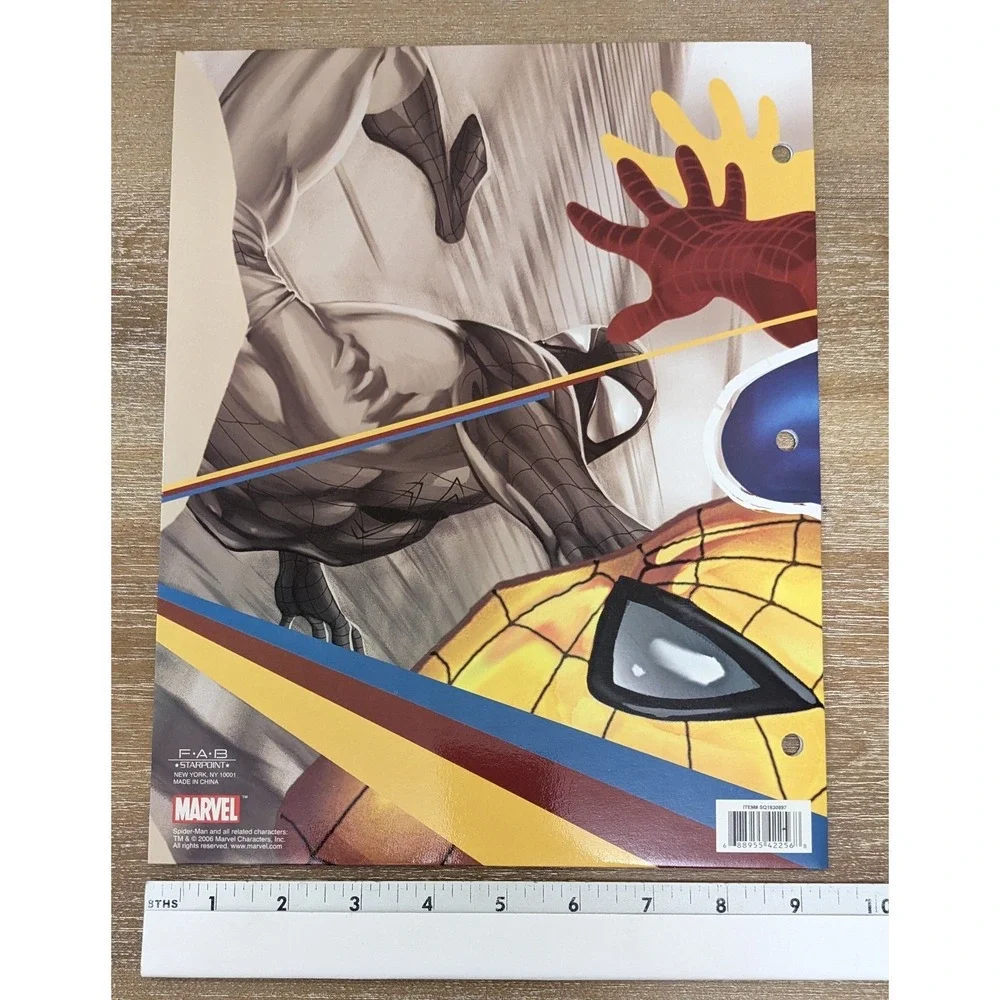 The Amazing Spider Man School 2 Pocket Binder File Folder 2006 Design -Lot of 3